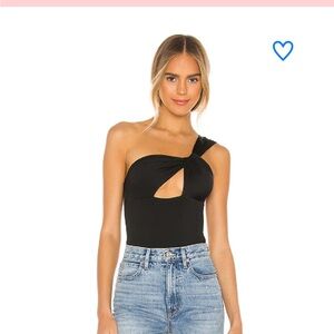 REVOLVE Black One-Shoulder Bodysuit